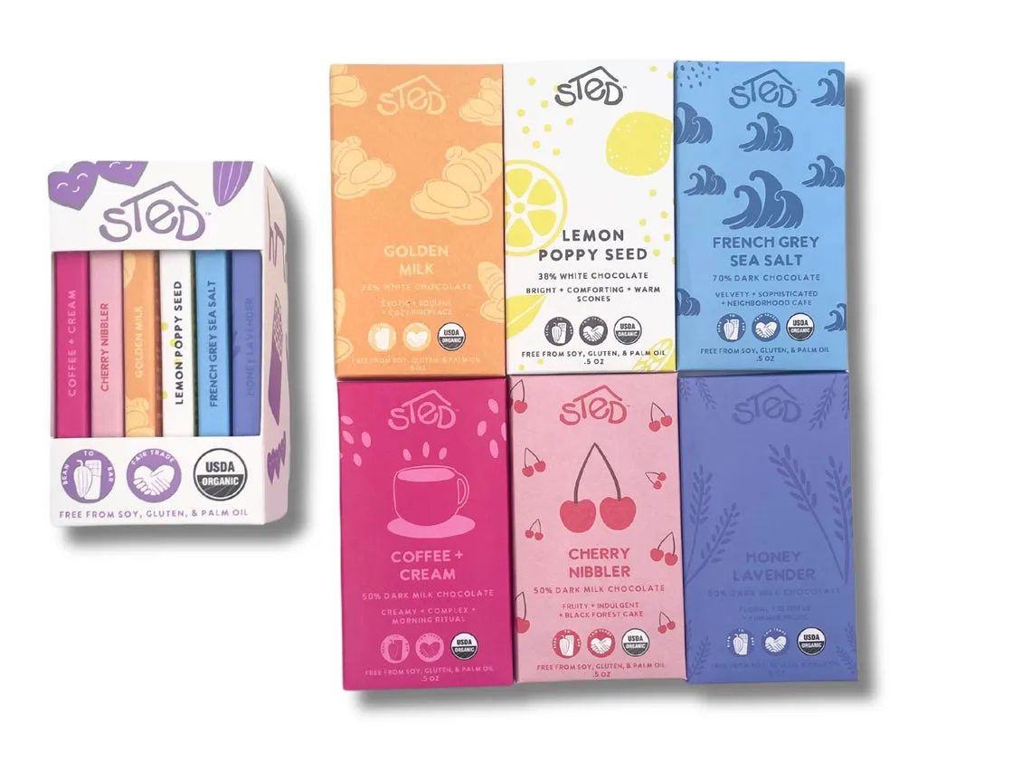 6 Mini Gift Bars - Spring Seasonals by Sted Foods
