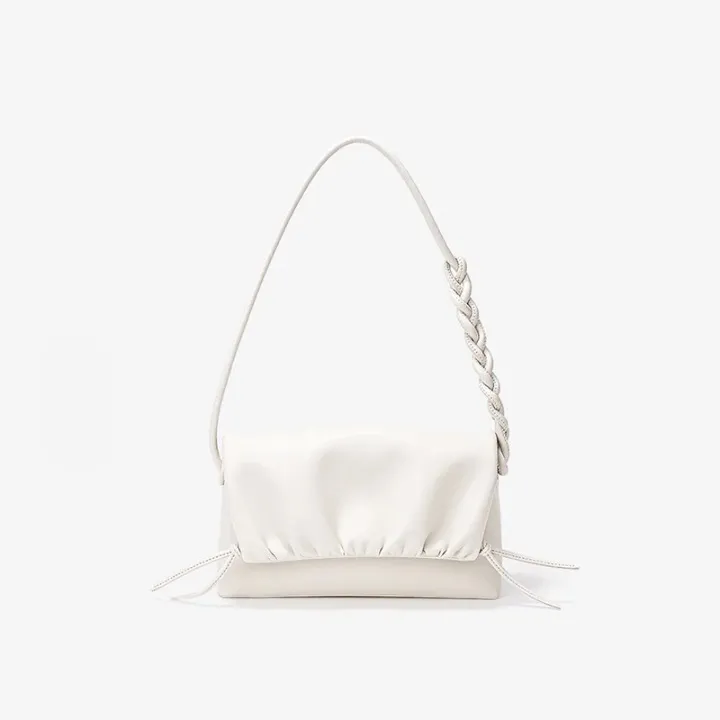 Alba Ruched Detail Flap Bag