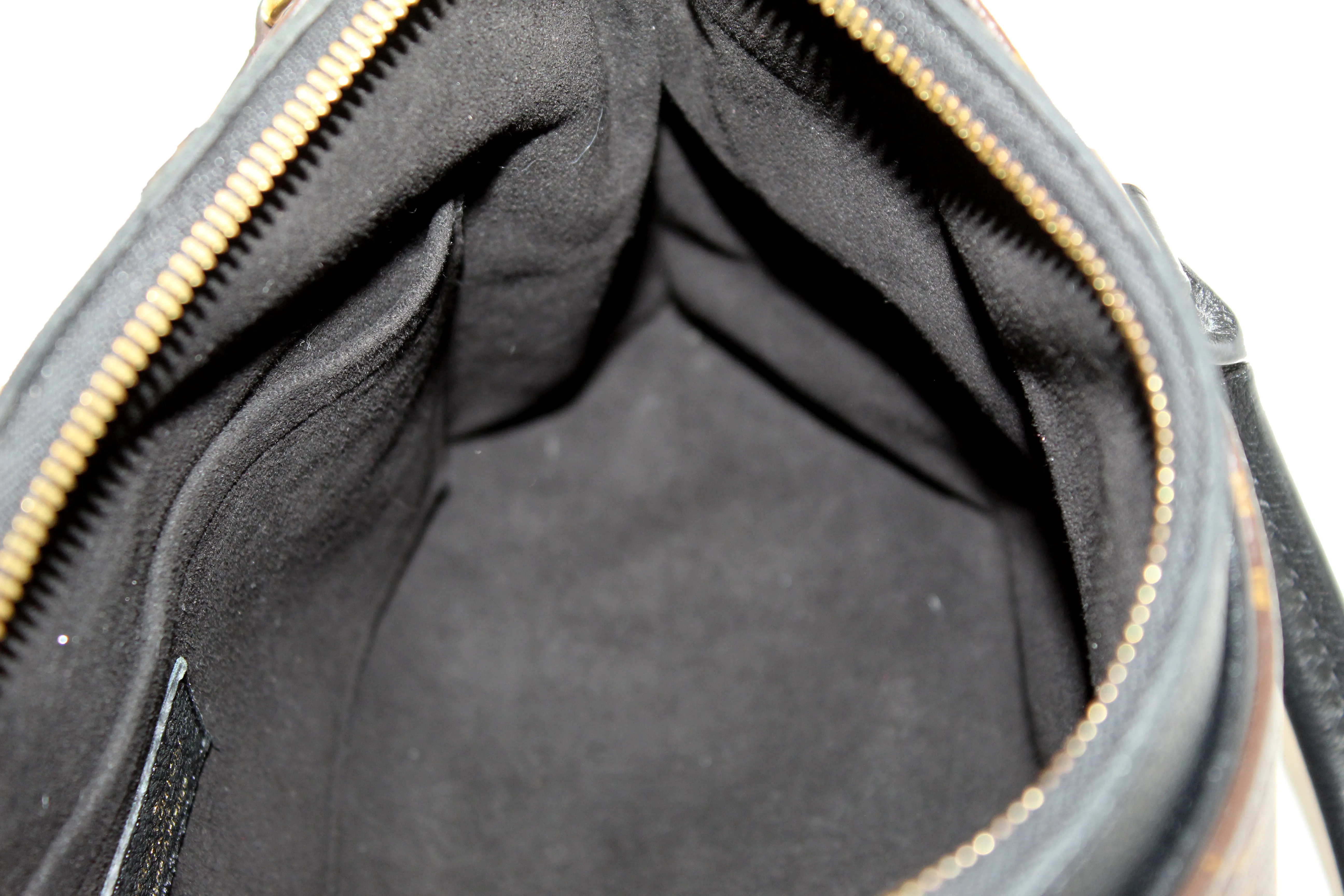 Authentic Louis Vuittion Monogram Canvas Black Pallas BB Full Noir Handbag