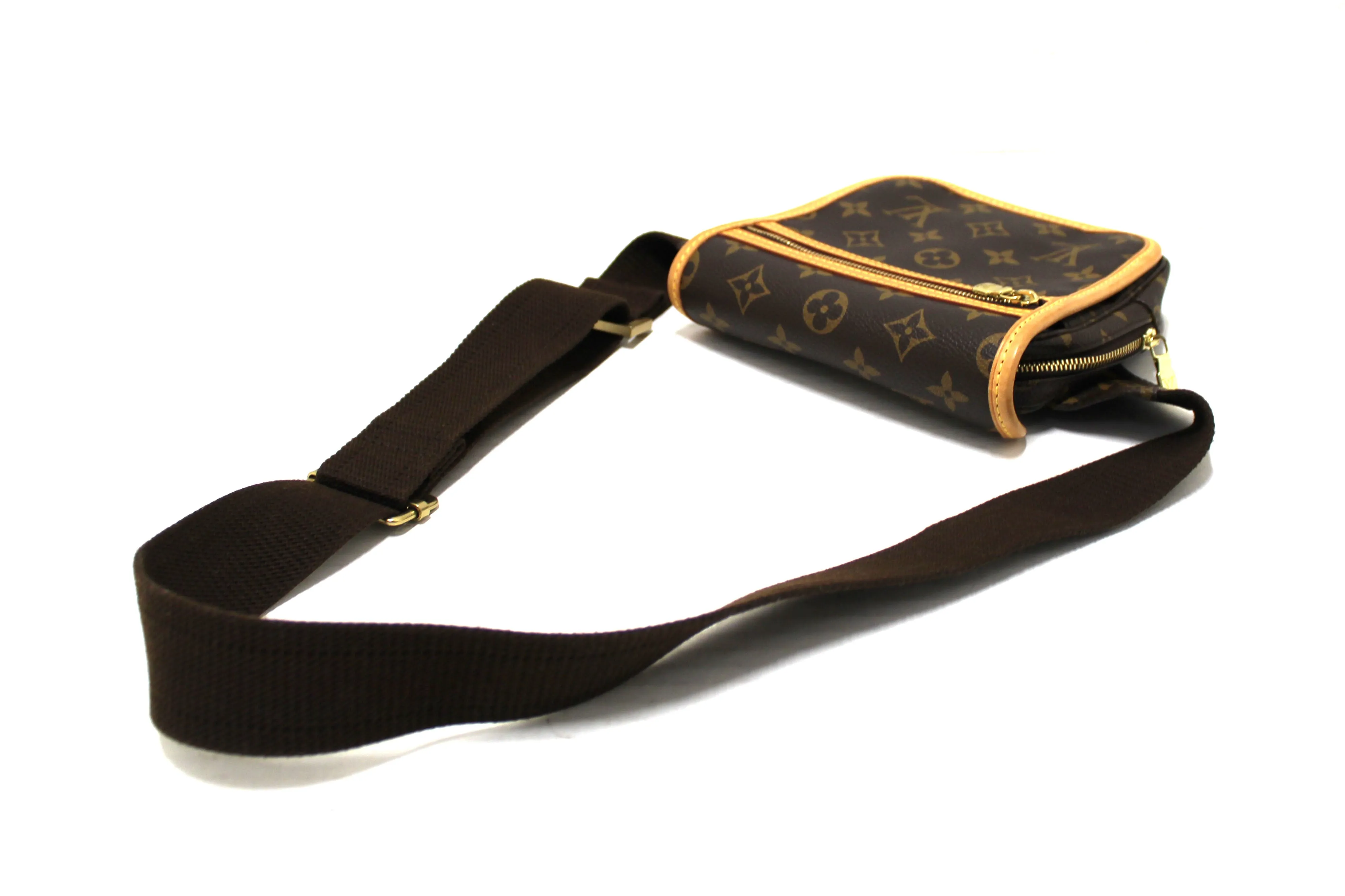 Authentic Louis Vuitton Classic Monogram Bosphore Belt Bag
