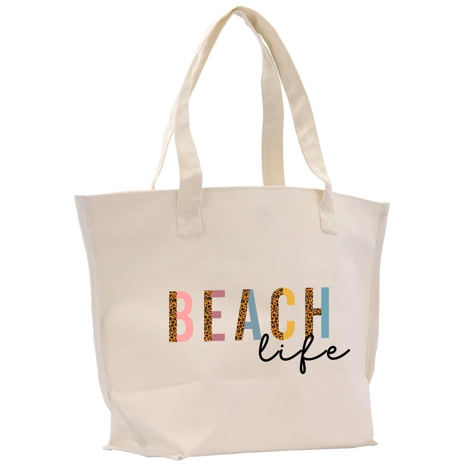 Beach Cotton Canvas Hand Bag Large Chic Hand Bag Gift for Her Girls Weekend Tote Weekender Bag Weekend Hand Beach Bag (BLTB1002)