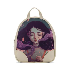 Beige O Mini Backpacks Spell A Magic