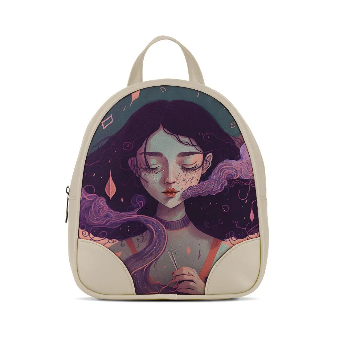 Beige O Mini Backpacks Spell A Magic