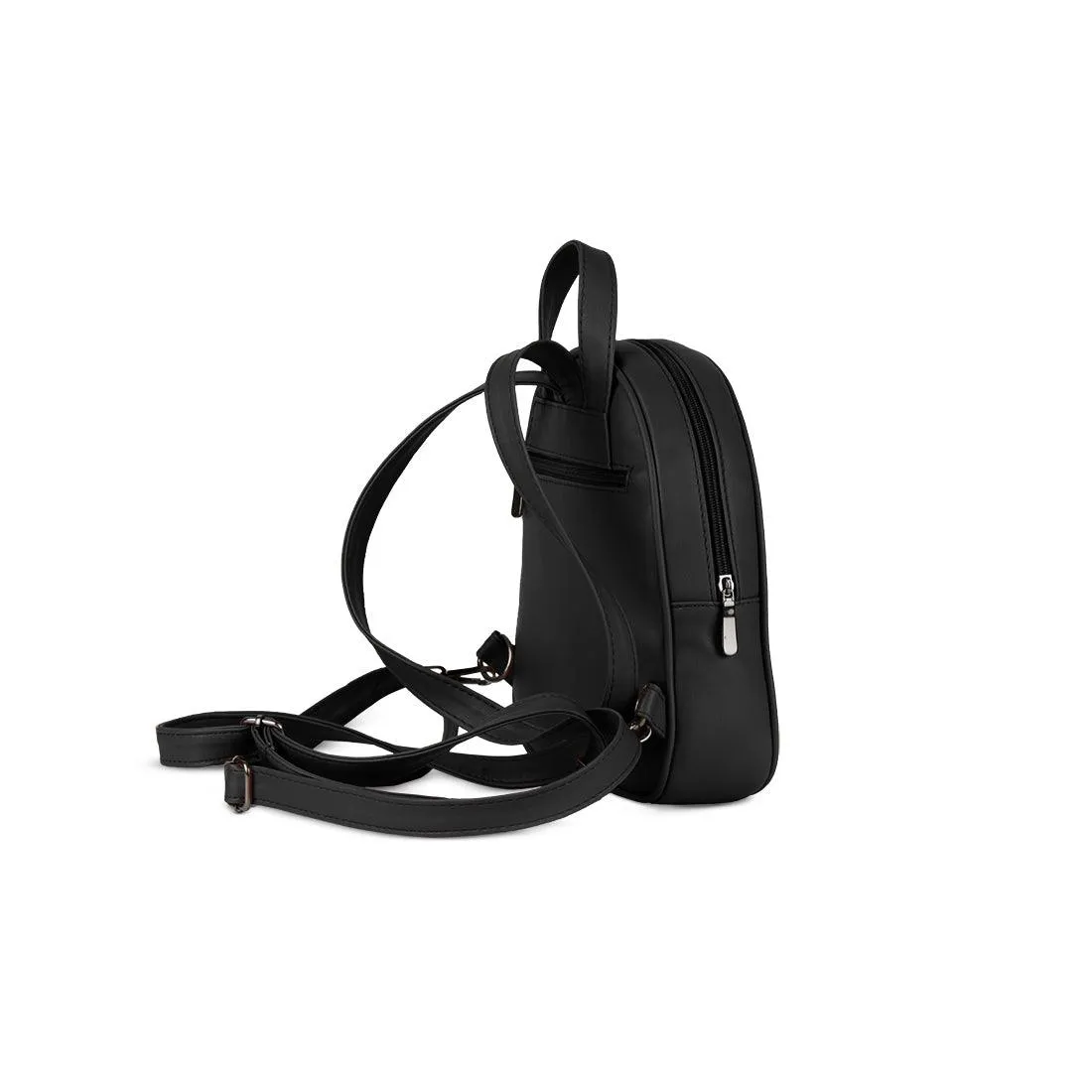 Black O Mini Backpacks Dots