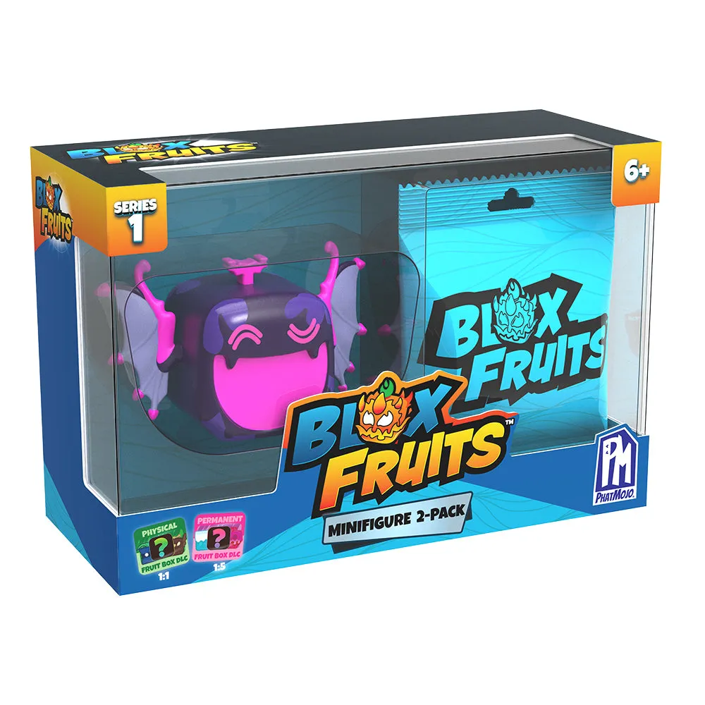 BLOX FRUITS - Mystery Fruit Minifigure 2-Pack (Two 1.5" Figures, Series 1)