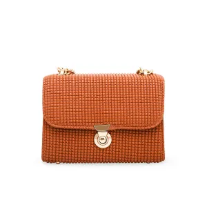 Brown Formal Shoulder Bag P55586