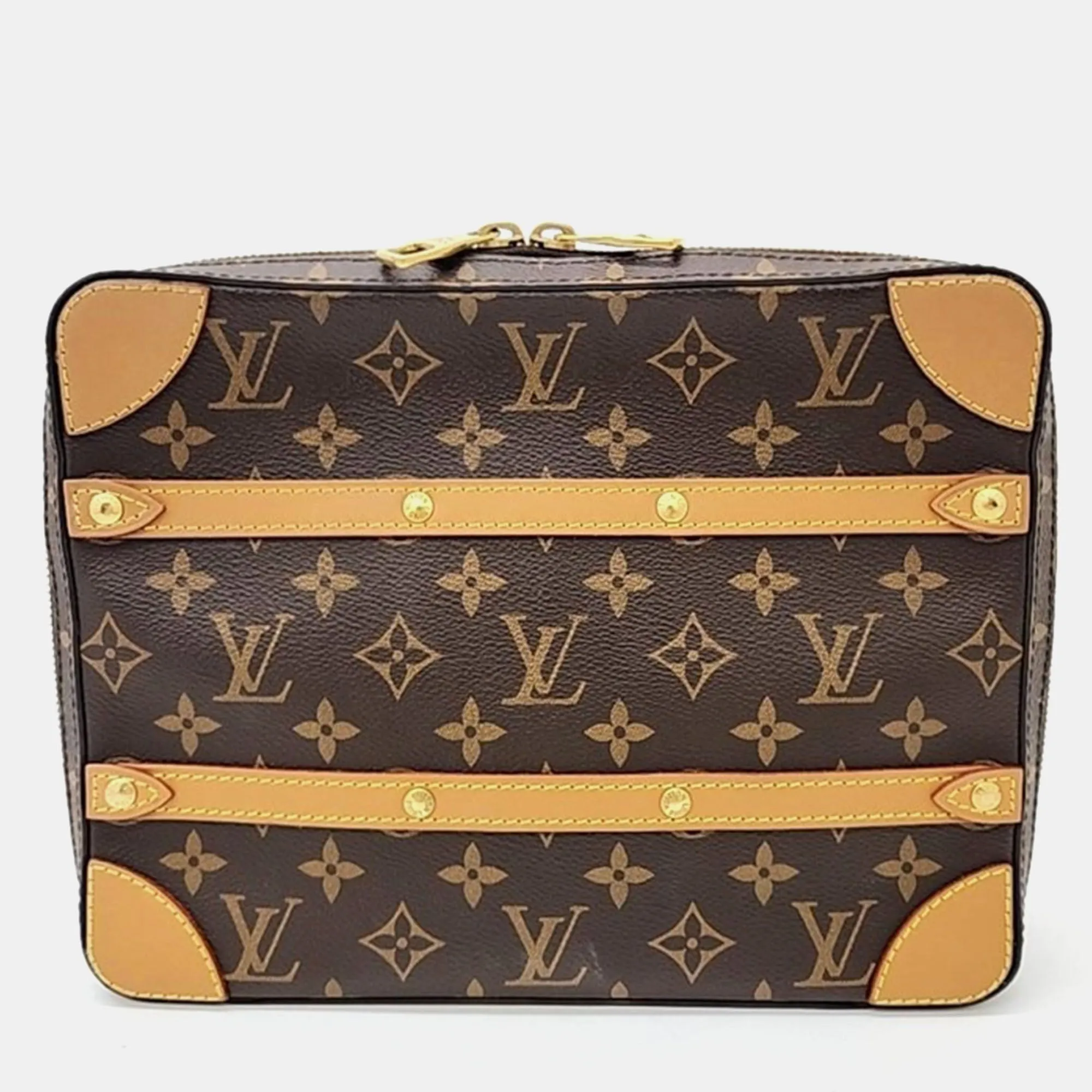 Brown Monogram Canvas Messenger PM Shoulder Bag