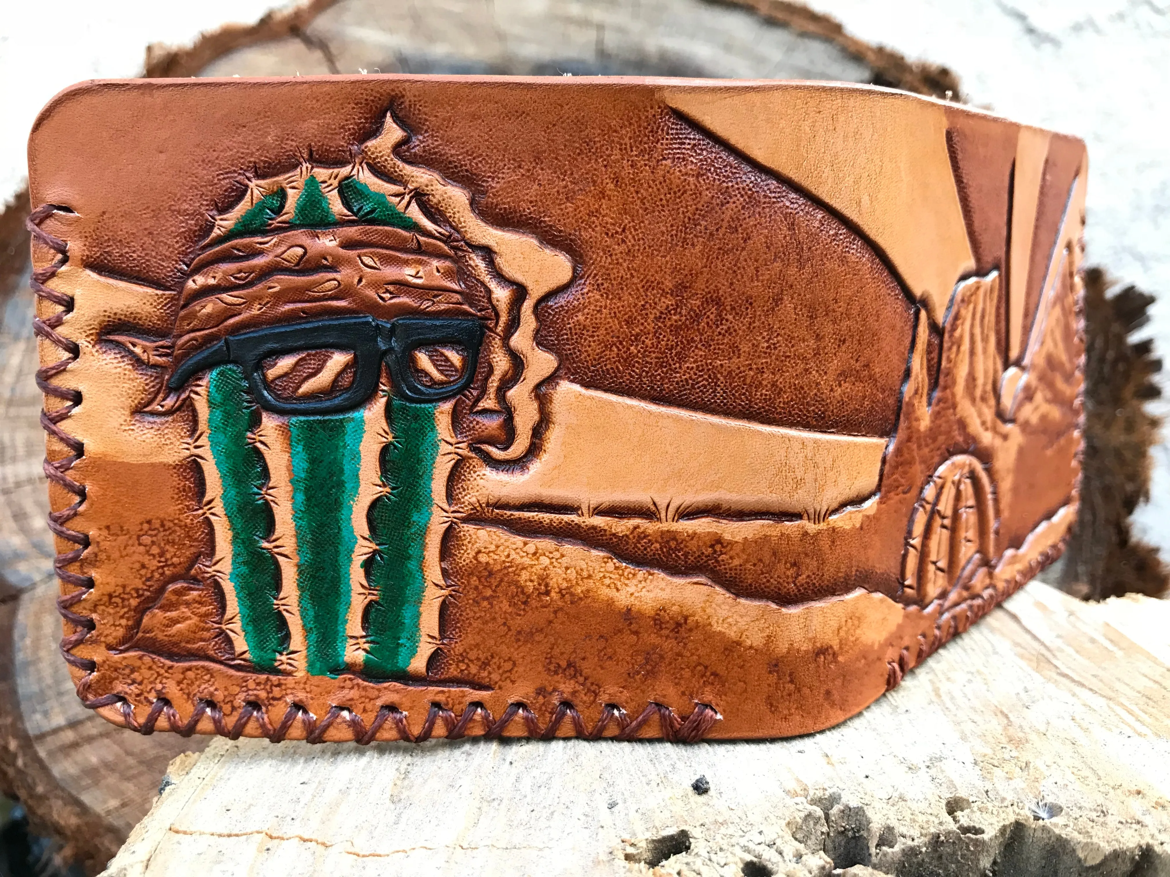 Cactus Vato Leather Billfold