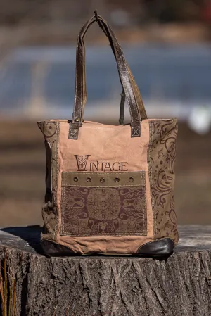 Canvas Tote Bag with Ornaments