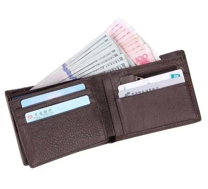 COWATHER 100% top quality cow genuine leather men wallets fashion splice purse dollar price carteira masculina original brand