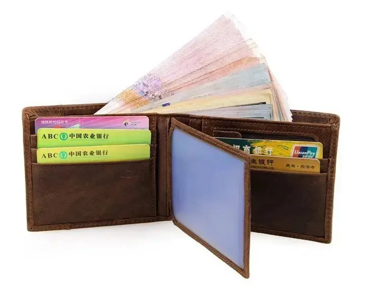 COWATHER 100% top quality cow genuine leather men wallets fashion splice purse dollar price carteira masculina original brand