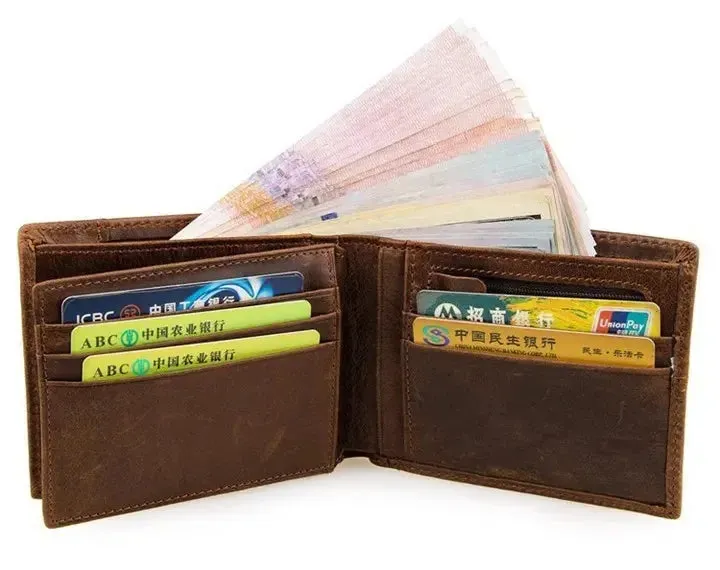 COWATHER 100% top quality cow genuine leather men wallets fashion splice purse dollar price carteira masculina original brand