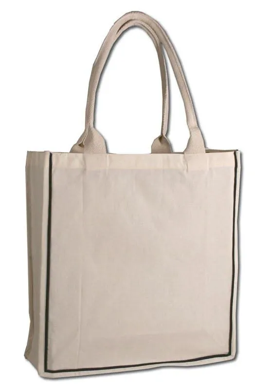 Custom Canvas Color Stripe Tote Bag - Say goodbye to boring totes!