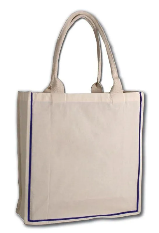 Custom Canvas Color Stripe Tote Bag - Say goodbye to boring totes!