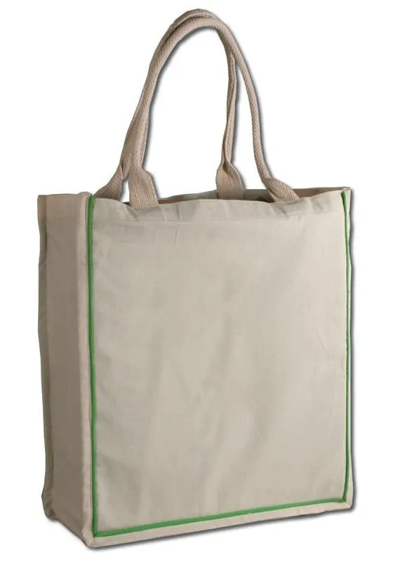 Custom Canvas Color Stripe Tote Bag - Say goodbye to boring totes!