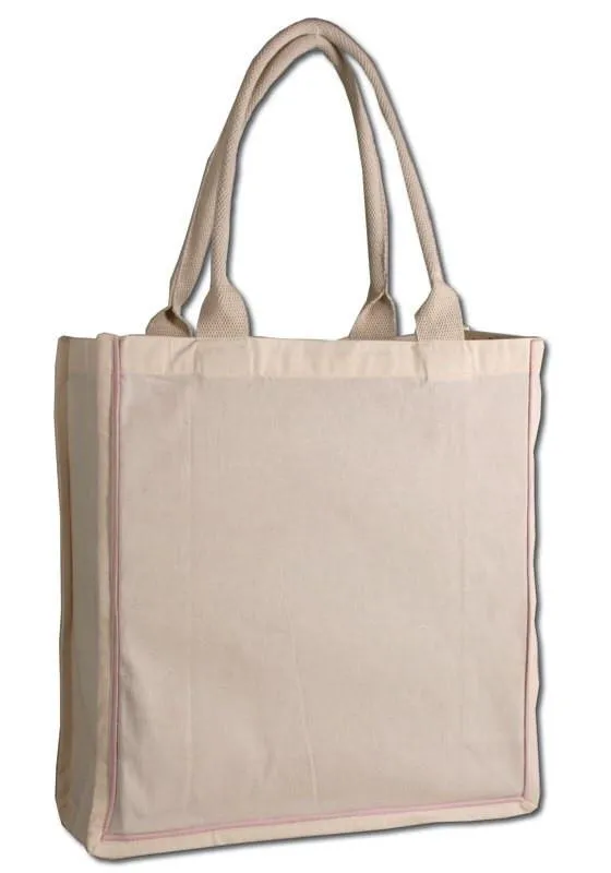 Custom Canvas Color Stripe Tote Bag - Say goodbye to boring totes!