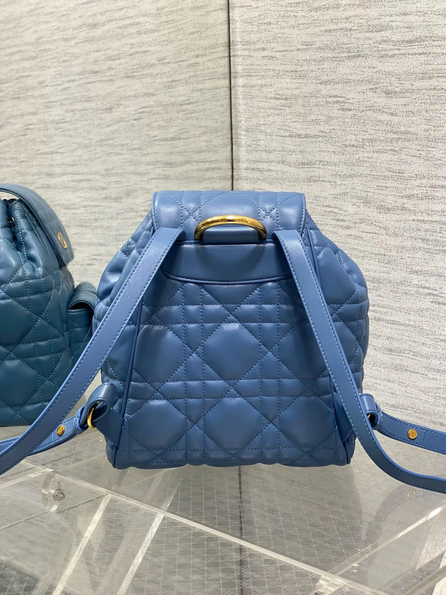DR478 Small/Medium Dior Caro Backpack / HIGHEST QUALITY VERSION