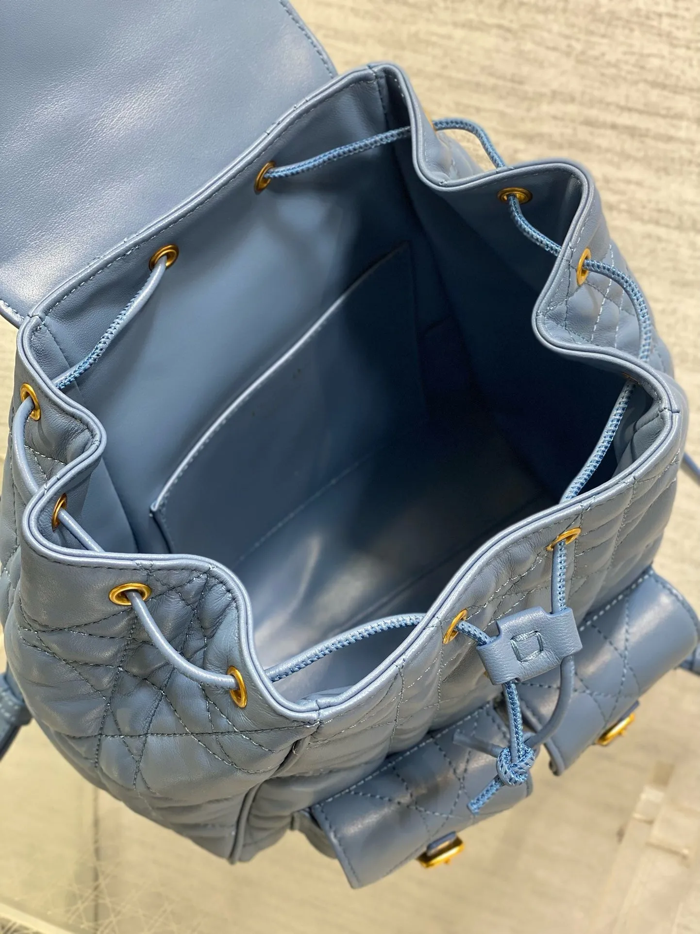 DR478 Small/Medium Dior Caro Backpack / HIGHEST QUALITY VERSION