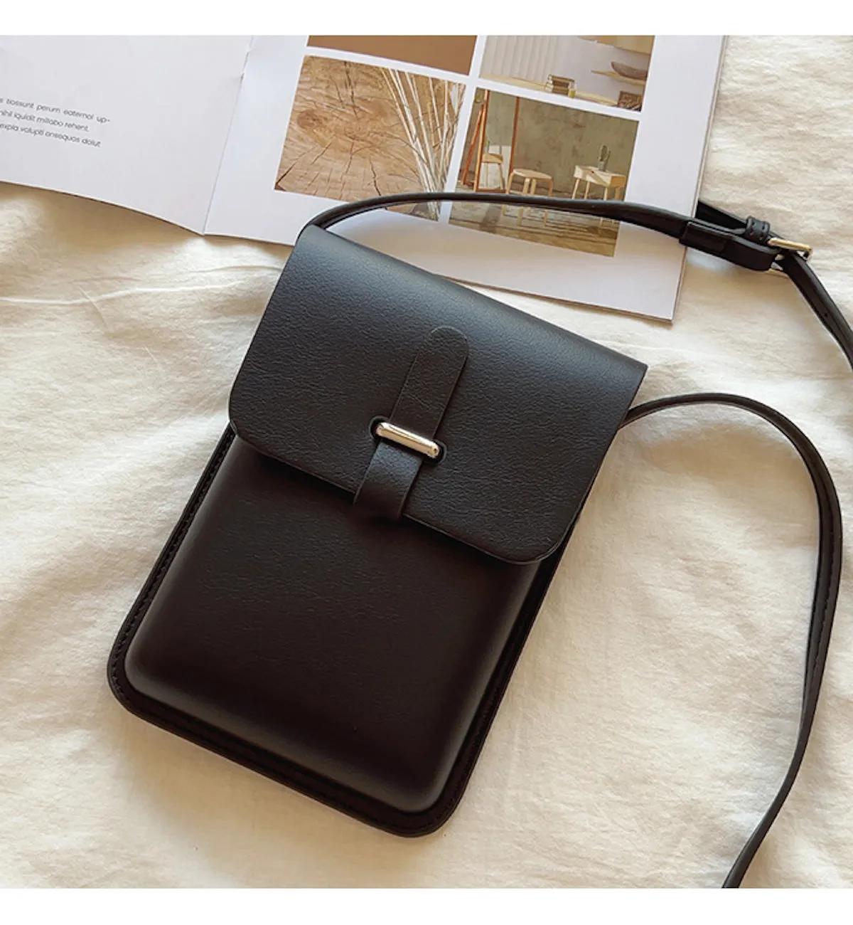 Elena Handbags Mini Leather Camera Sling Bag