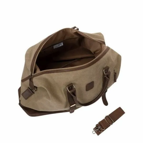 Escape Classic Canvas Large Travel Bag | Light Brown