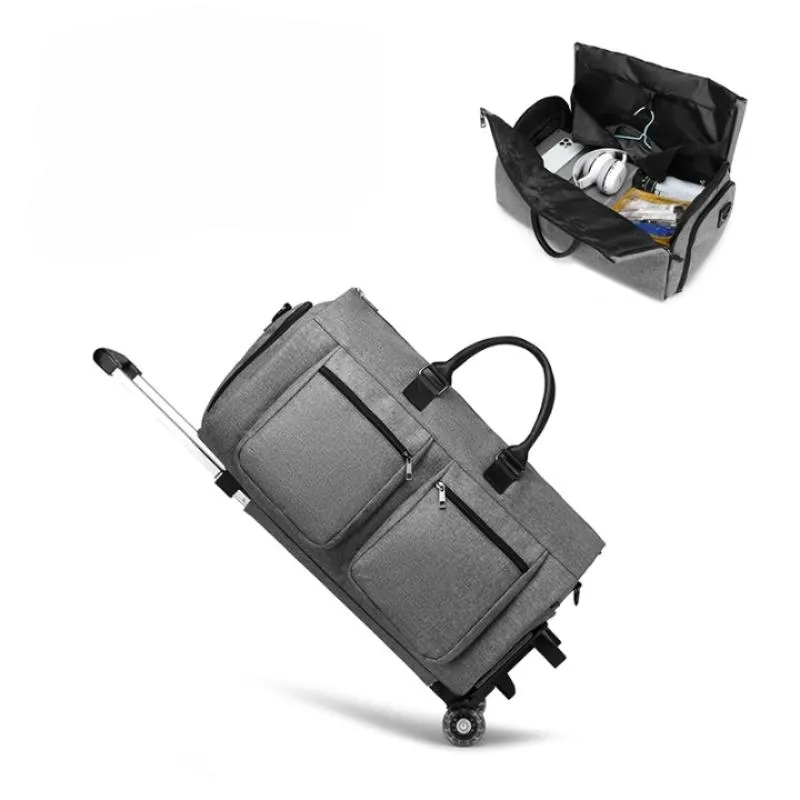 Folding Rolling Wheel Duffel Bag