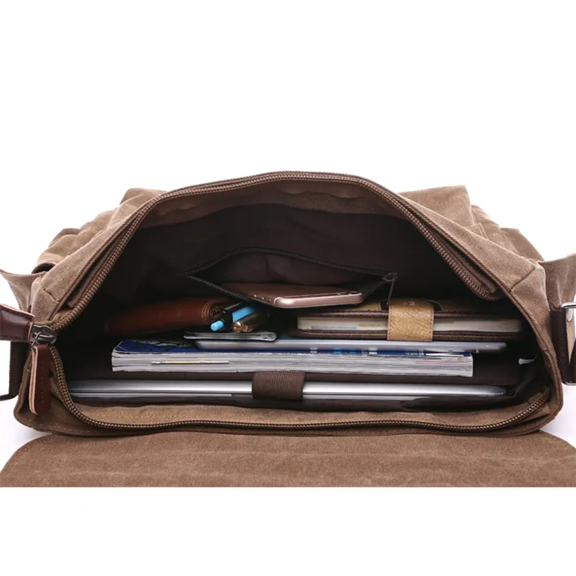 Funki Buys | Bags | Messenger Bags | Men's Canvas Hide Bags