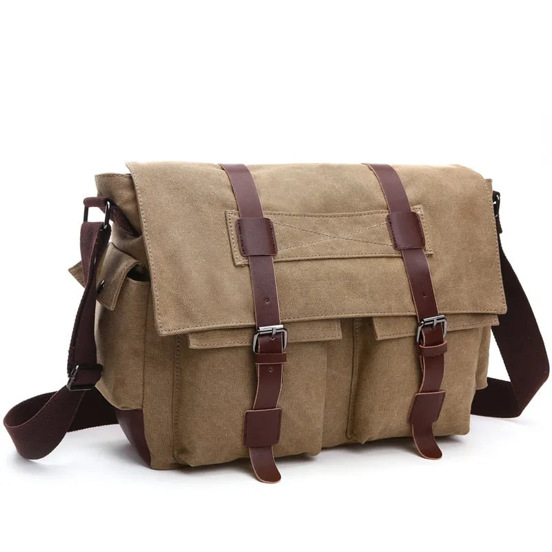 Funki Buys | Bags | Messenger Bags | Men's Canvas Hide Bags