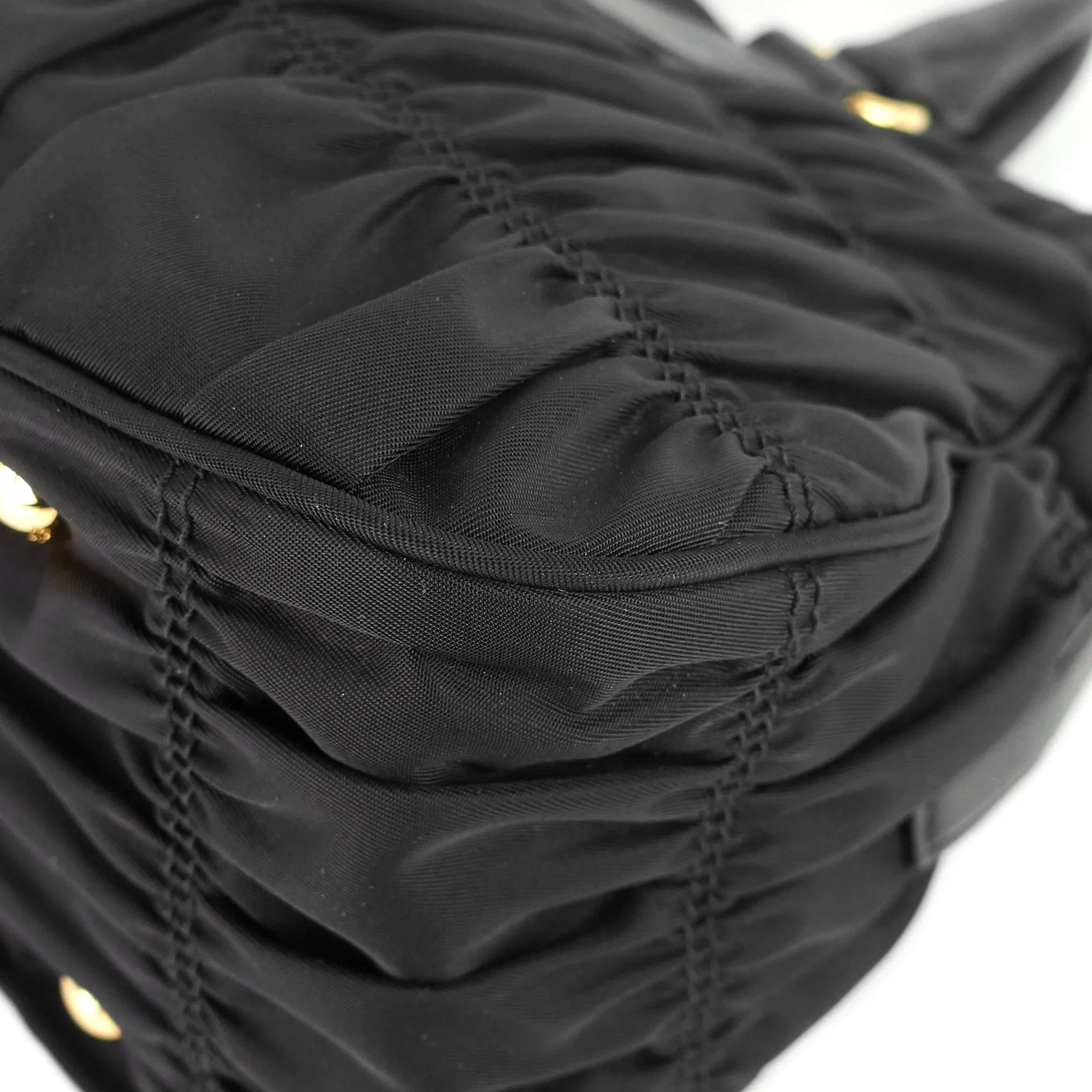 Gaufre Tessuto Nylon Medium Shopping Tote Bag