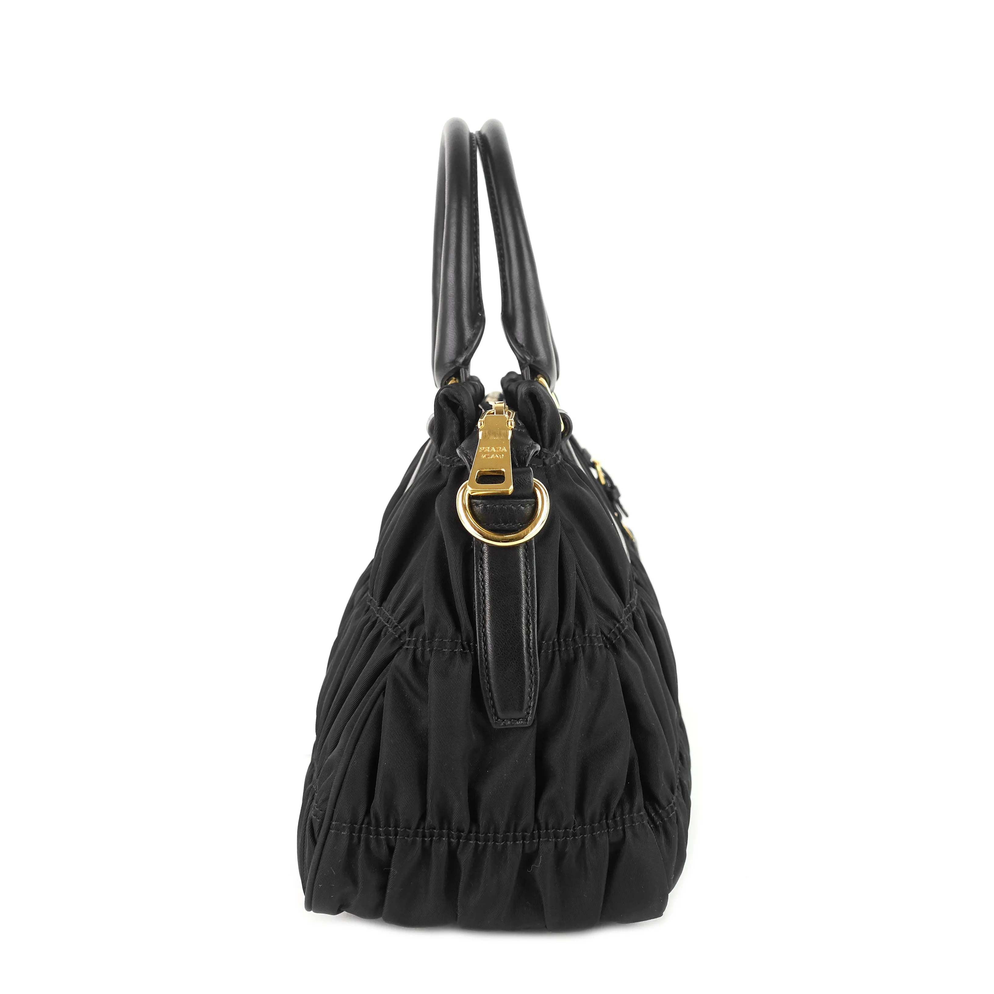 Gaufre Tessuto Nylon Medium Shopping Tote Bag