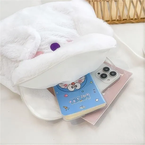 Ghost Backpack Crossbody Plush Bag