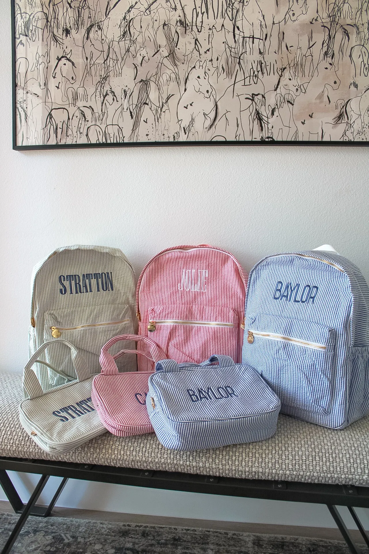 Gingham Backpack
