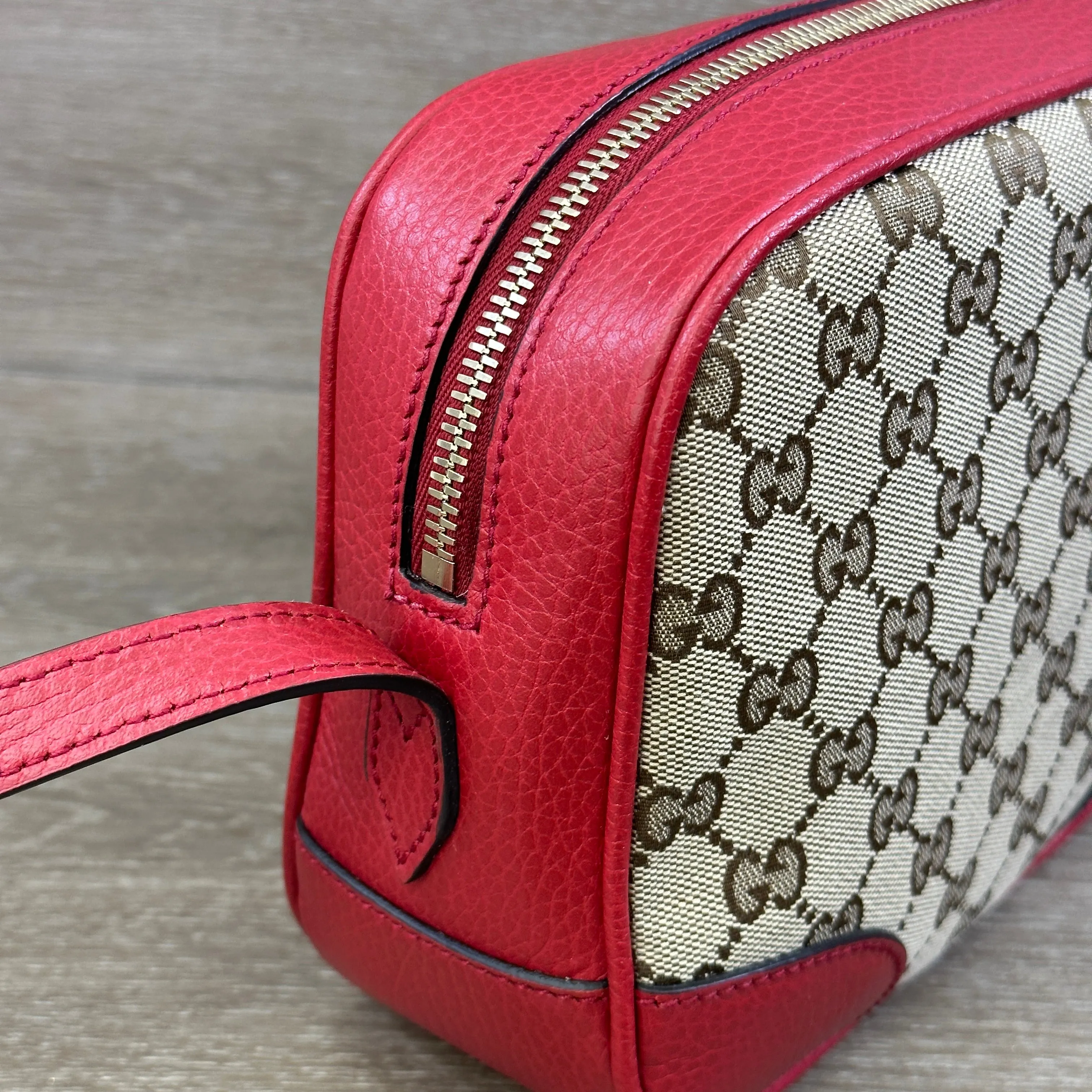Gucci Bree Crossbody GG Red Leather