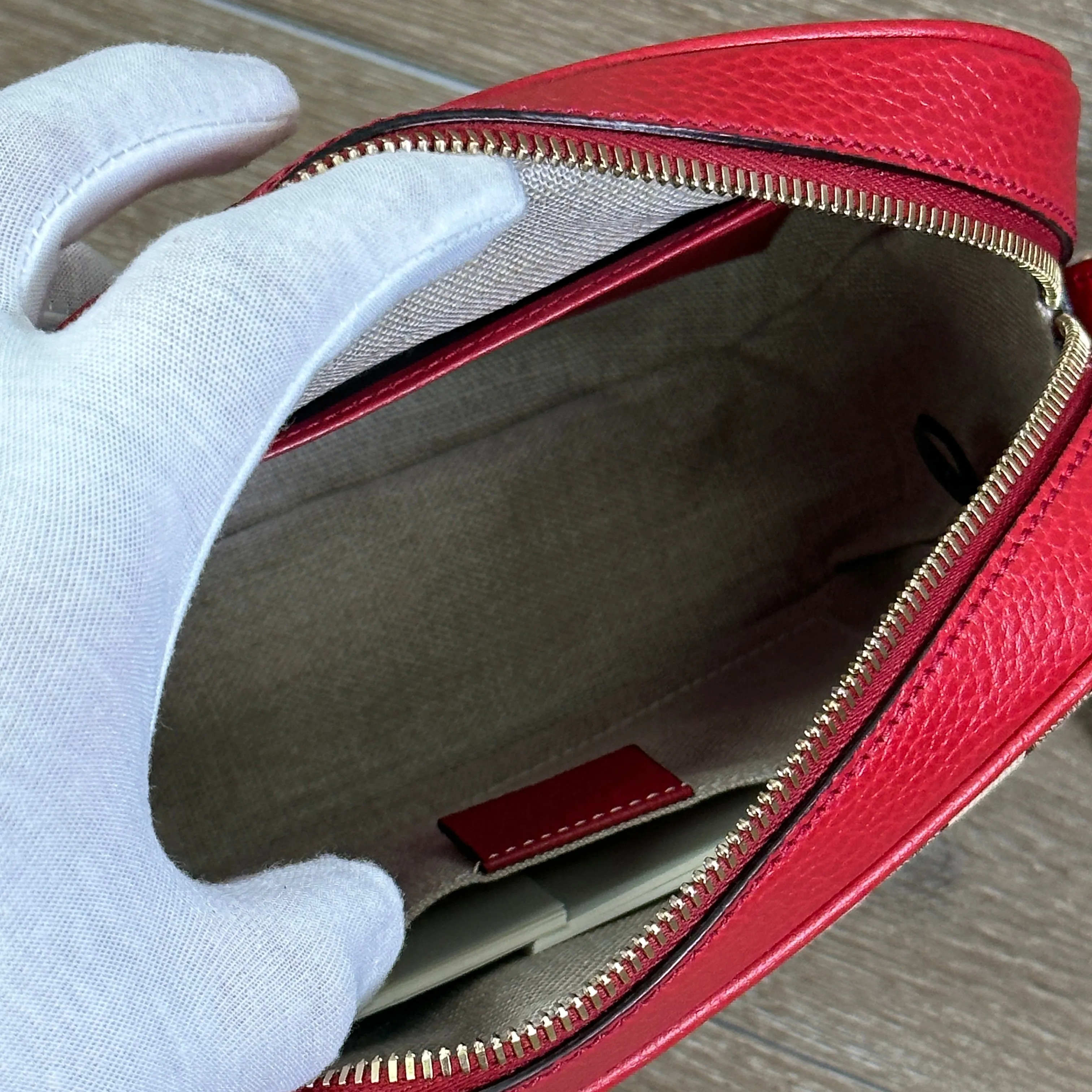 Gucci Bree Crossbody GG Red Leather