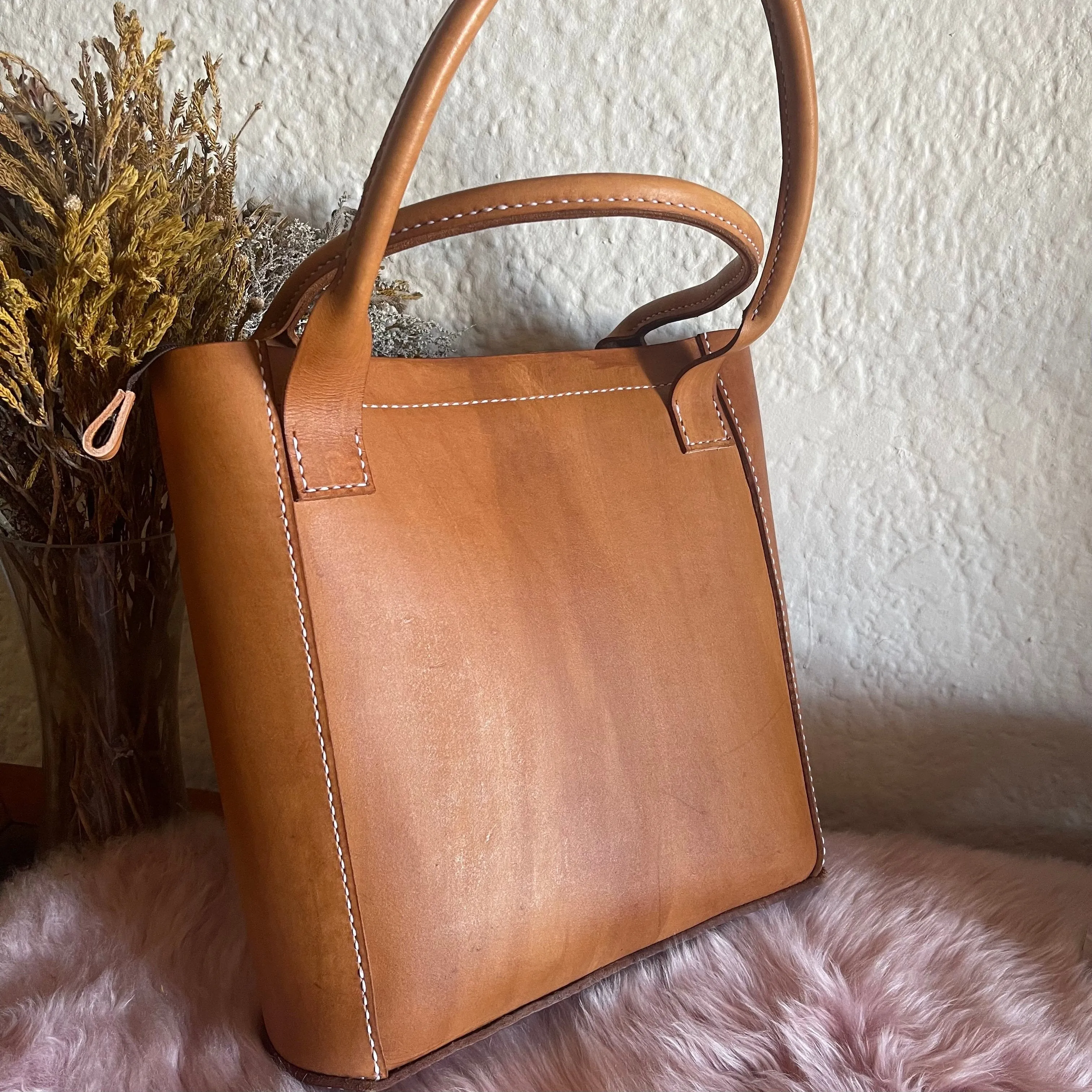 Hawa tote bag - Brown (Production time - 15 days)