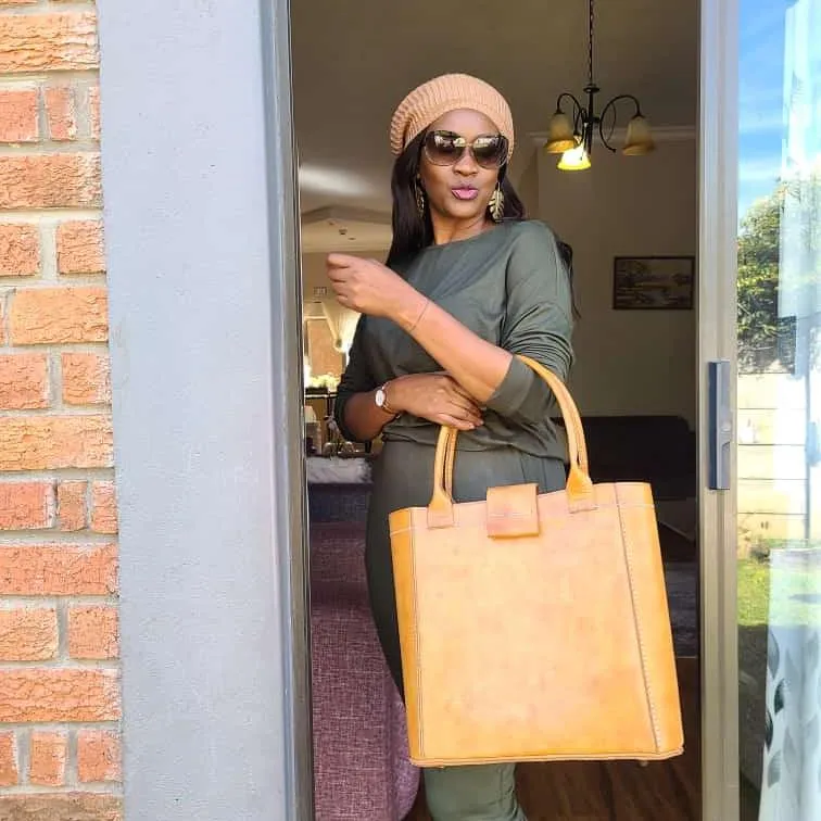 Hawa tote bag - Brown (Production time - 15 days)