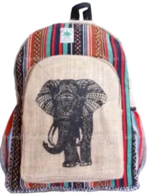 Hemp Backpack Elephant - Wholesale