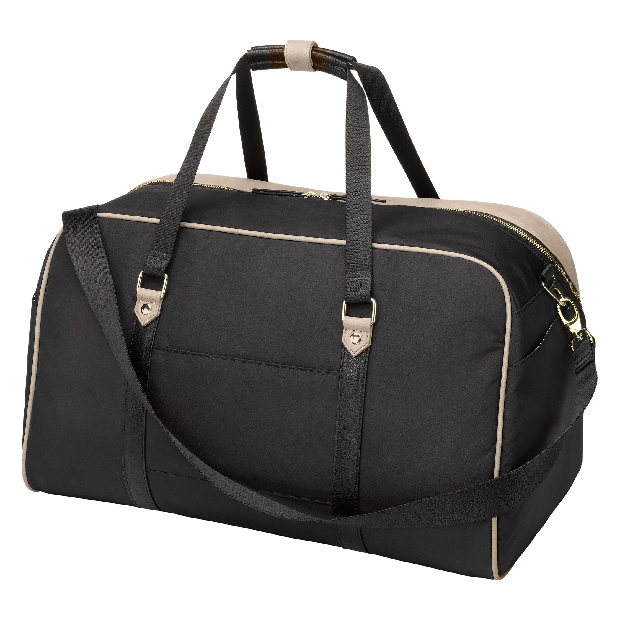 Inter-Mix Live-for-the-Weekender Travel Bag in Matte Grey / Black