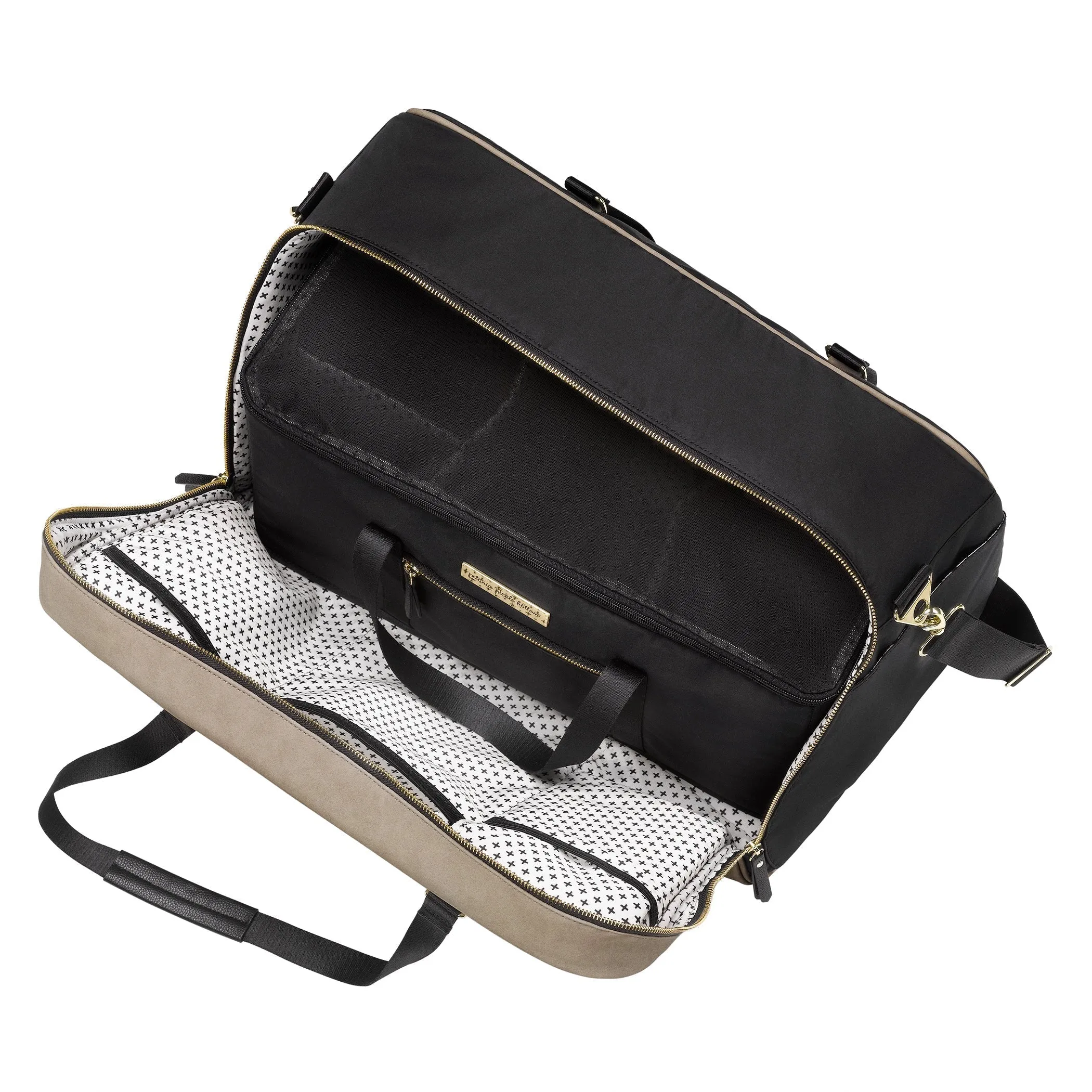 Inter-Mix Live-for-the-Weekender Travel Bag in Matte Grey / Black