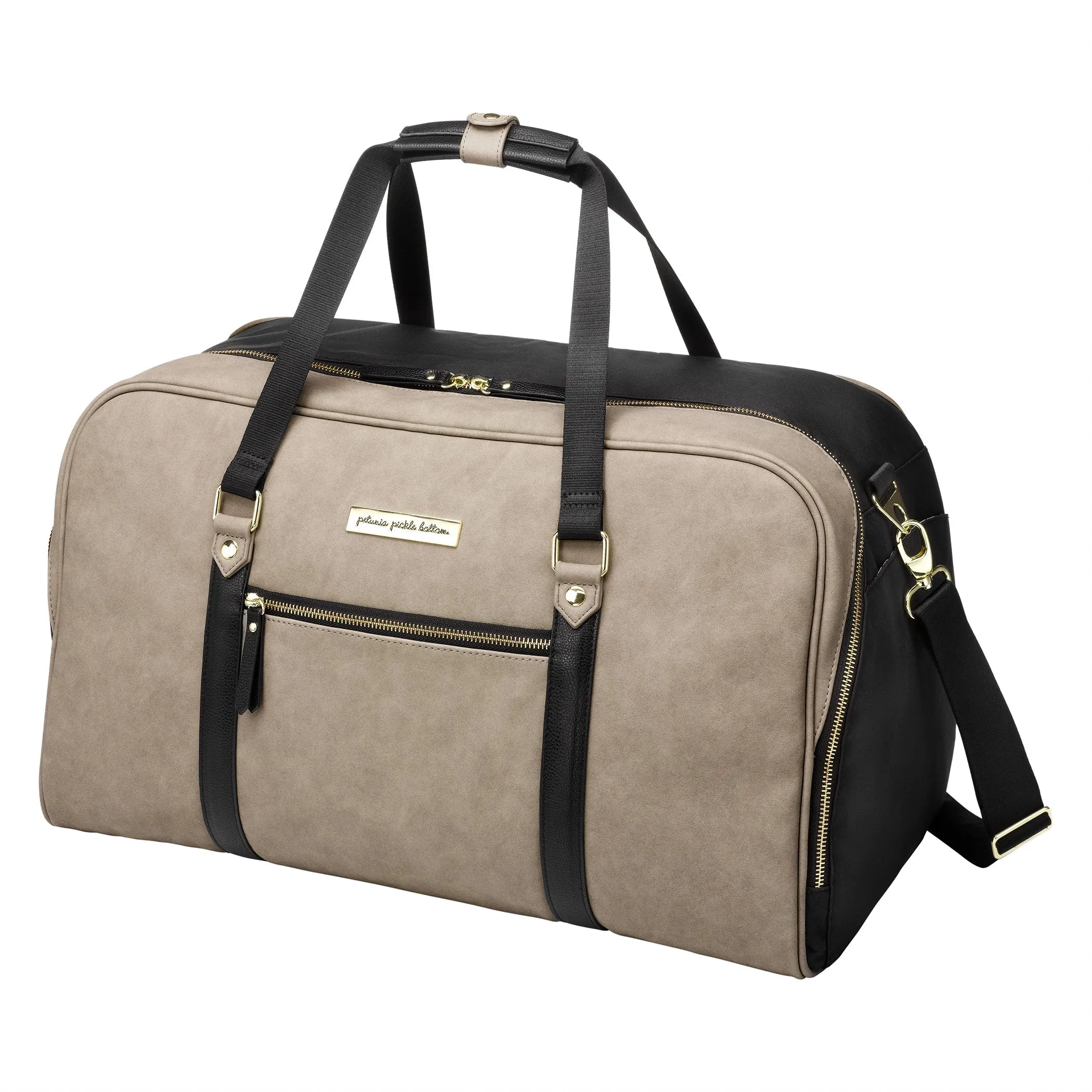 Inter-Mix Live-for-the-Weekender Travel Bag in Matte Grey / Black