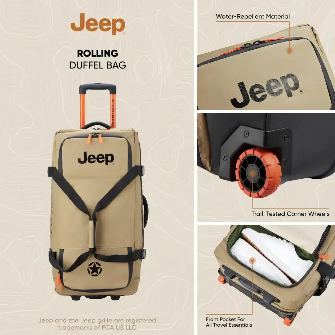 JS005A - Large Rolling Duffel Bag