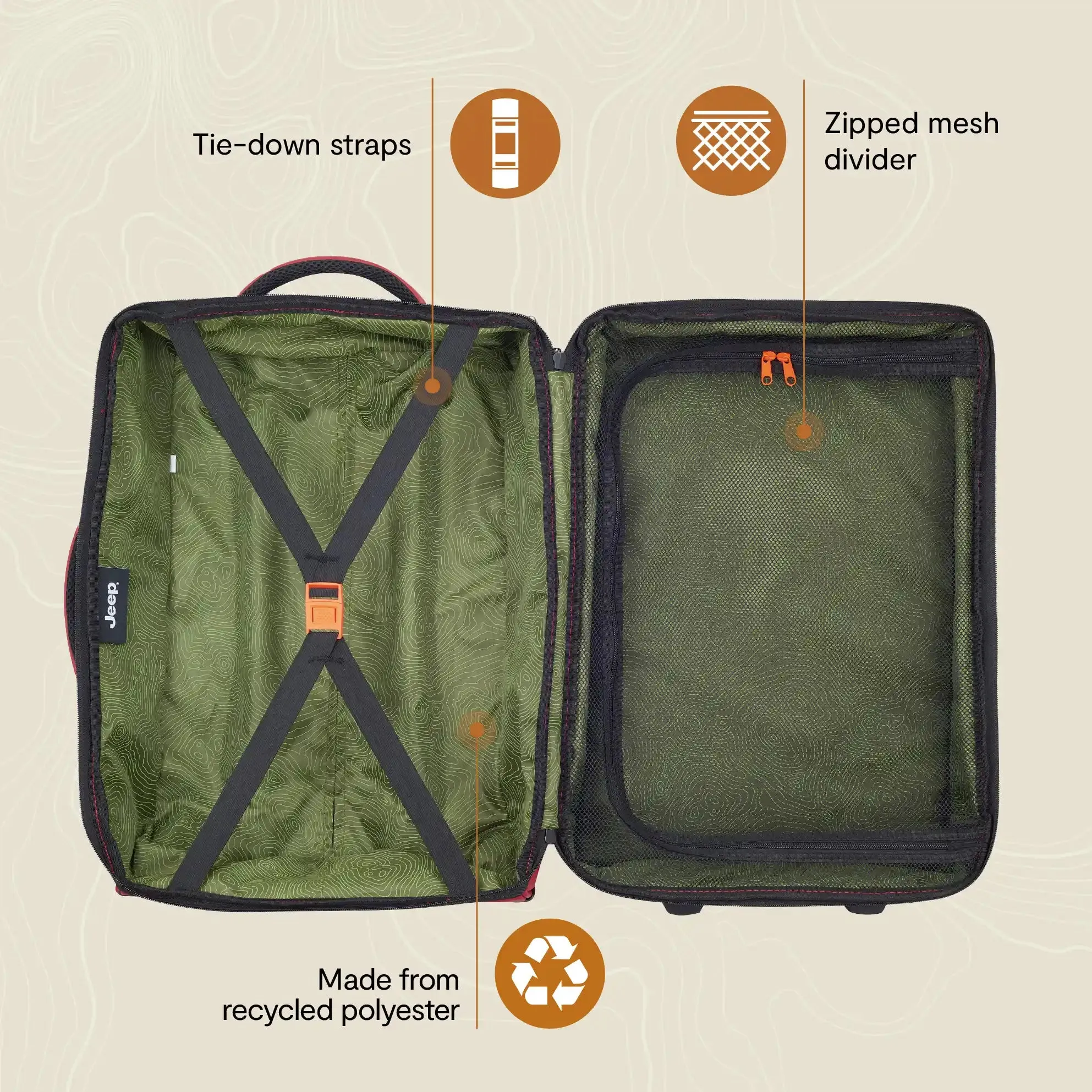 JS006B - Small Rolling Duffel Bag