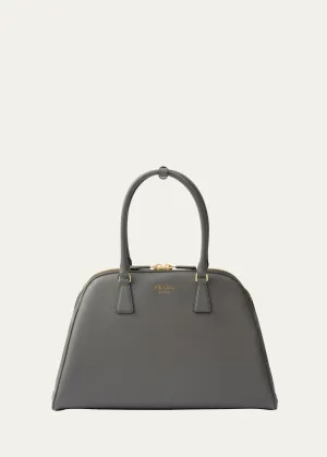 Large Calf Leather Top-Handle Bag