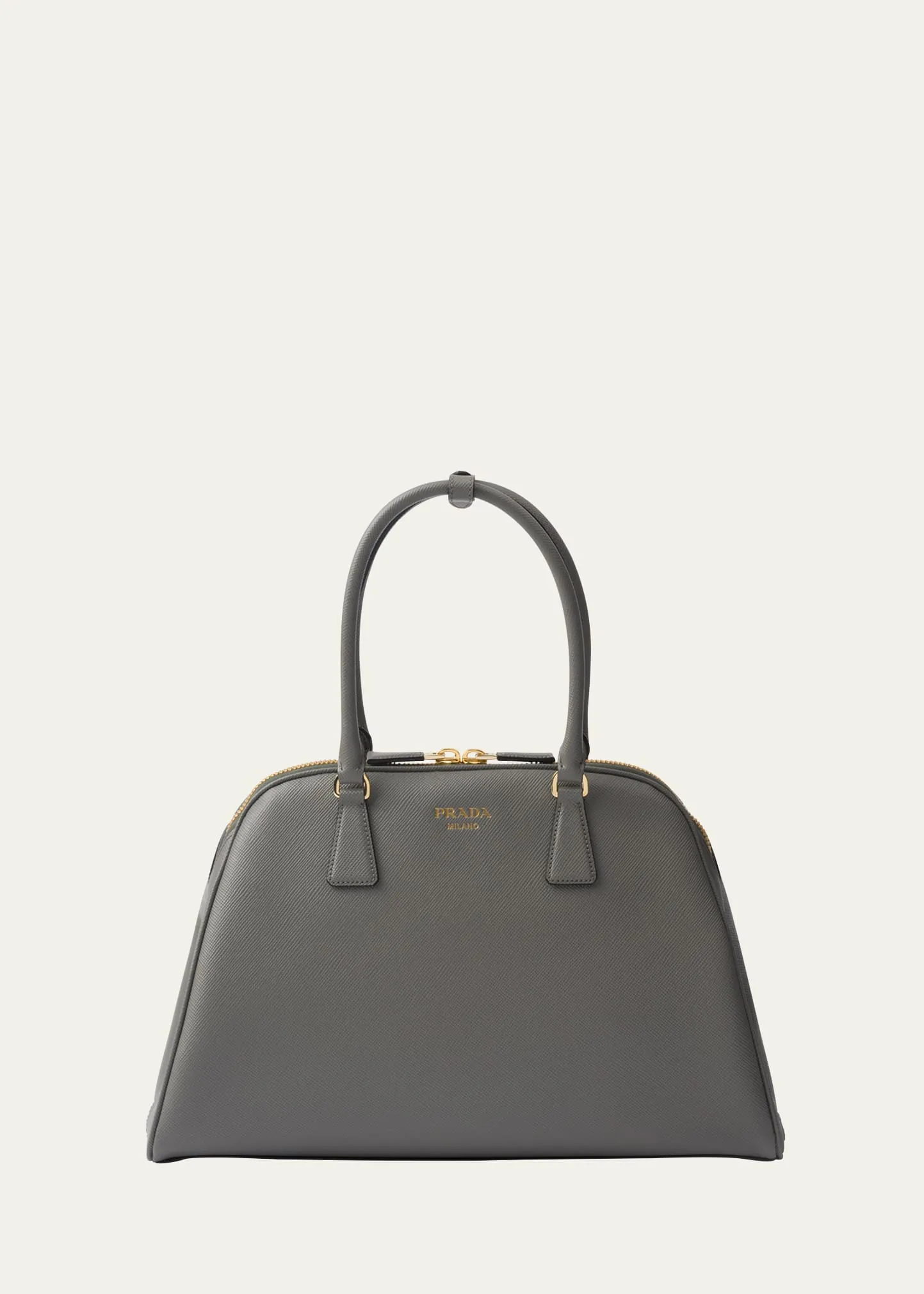Large Calf Leather Top-Handle Bag