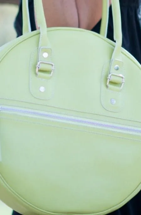 Lemon Green Leather Bag MARKIZA/BARISTA