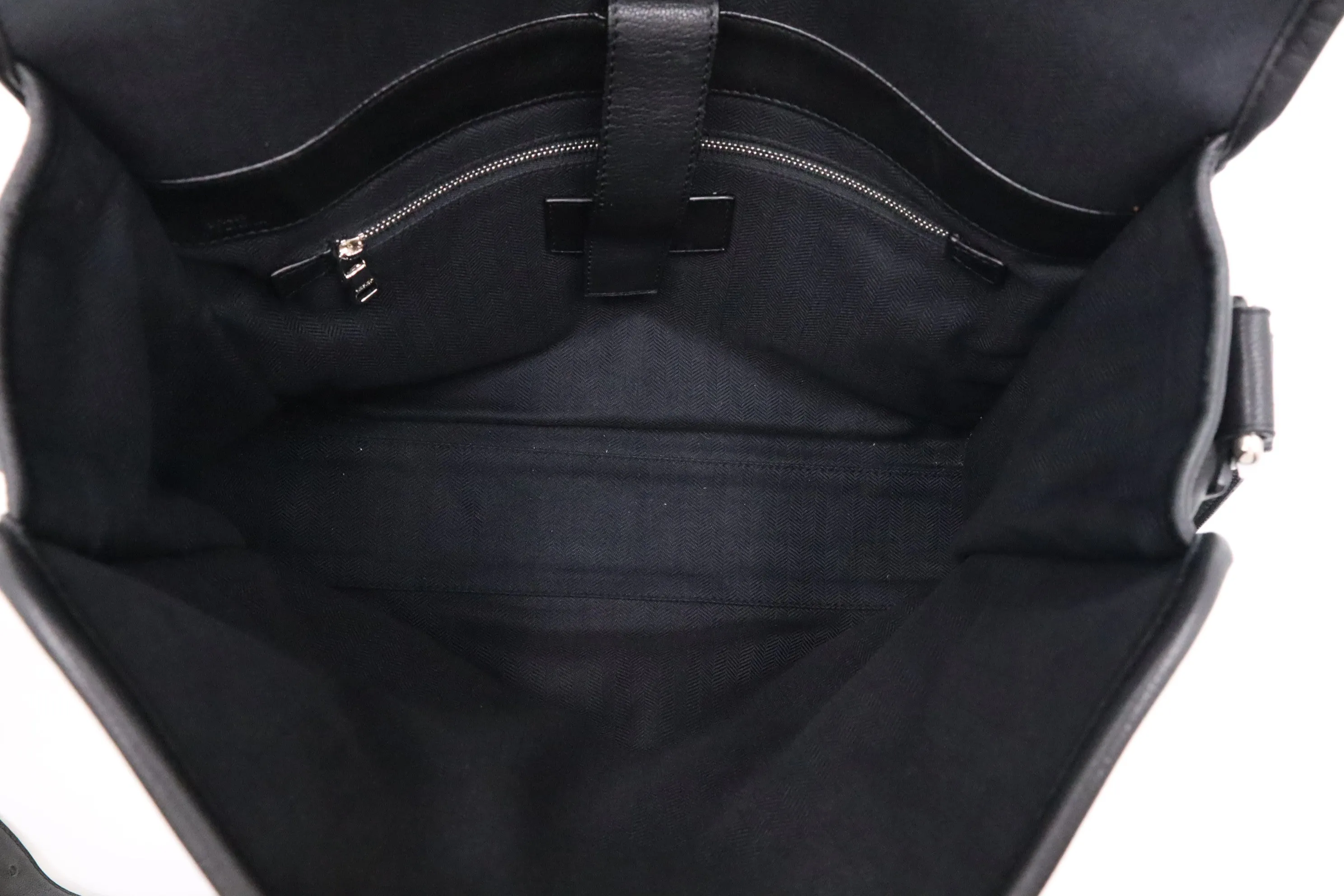 Loewe Messenger Bag in Black Leather