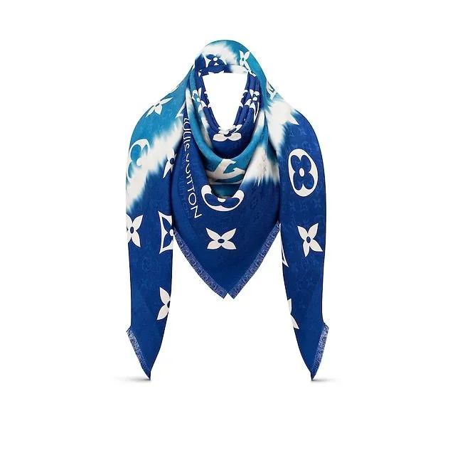 LOUIS VUITTON Escale Collection Giant Monogram Scarf/Shawl