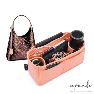 Louis Vuitton Flower Hobo Purse Organizer Insert, Bag Organizer with Double Bottle Holders and Exterior Pockets