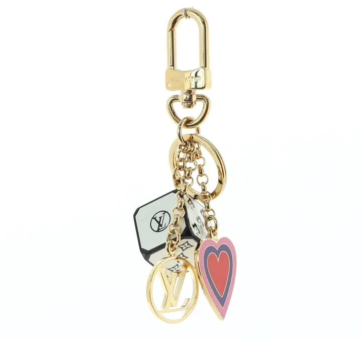 LOUIS VUITTON Game On Dice And Heart Bag Charm And Key Holder