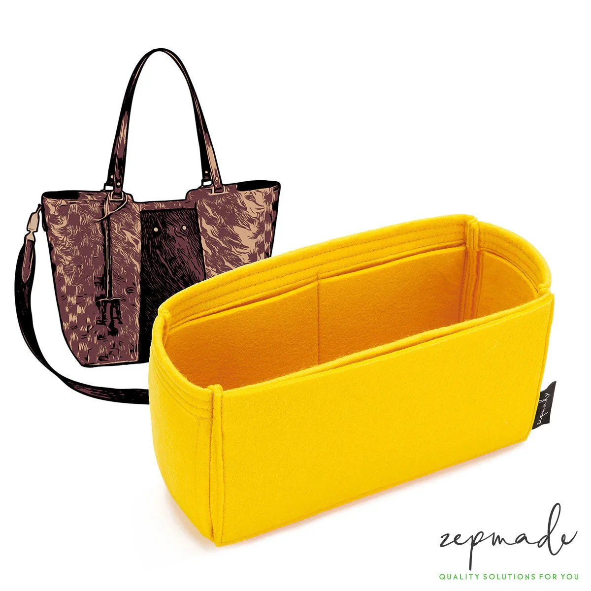Louis Vuitton Jersey Purse Organizer Insert, Classic Model Bag Organizer with Exterior Pockets