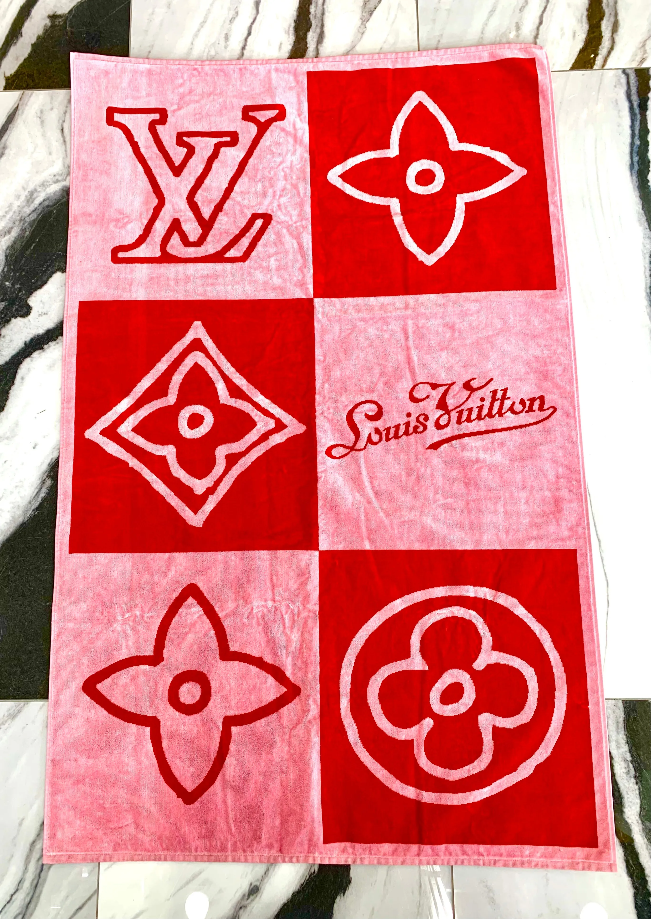 LOUIS VUITTON MONOGRAM BEACH TOWEL